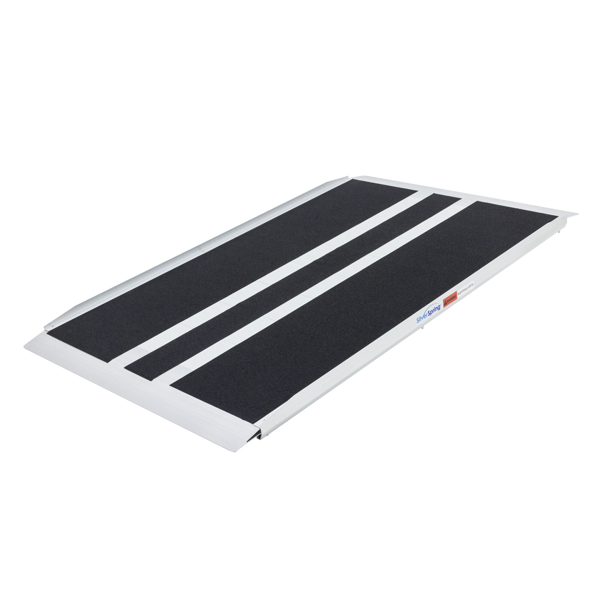 Silver Spring Aluminum Threshold Ramp — 10in. High, 5ft. L x 36in. W, Epoxy Grip Tape, Model# STR-536